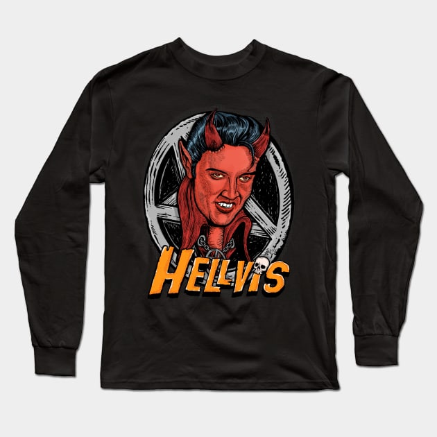 HELLVIS:  Hail to the King Long Sleeve T-Shirt by ZugArt01